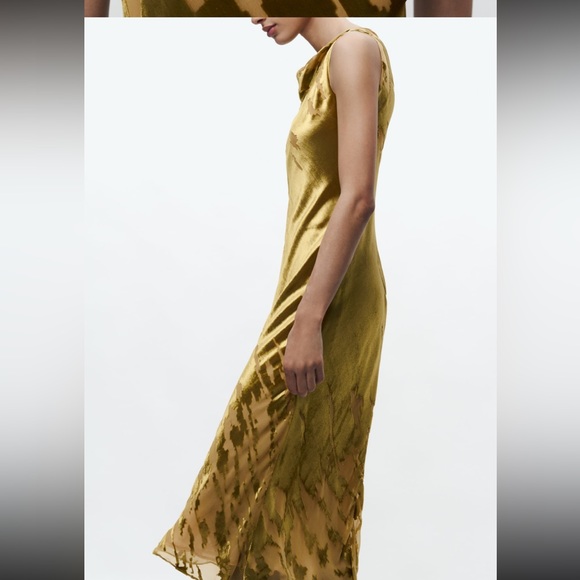 Zara velvet midi dress - Picture 9 of 16